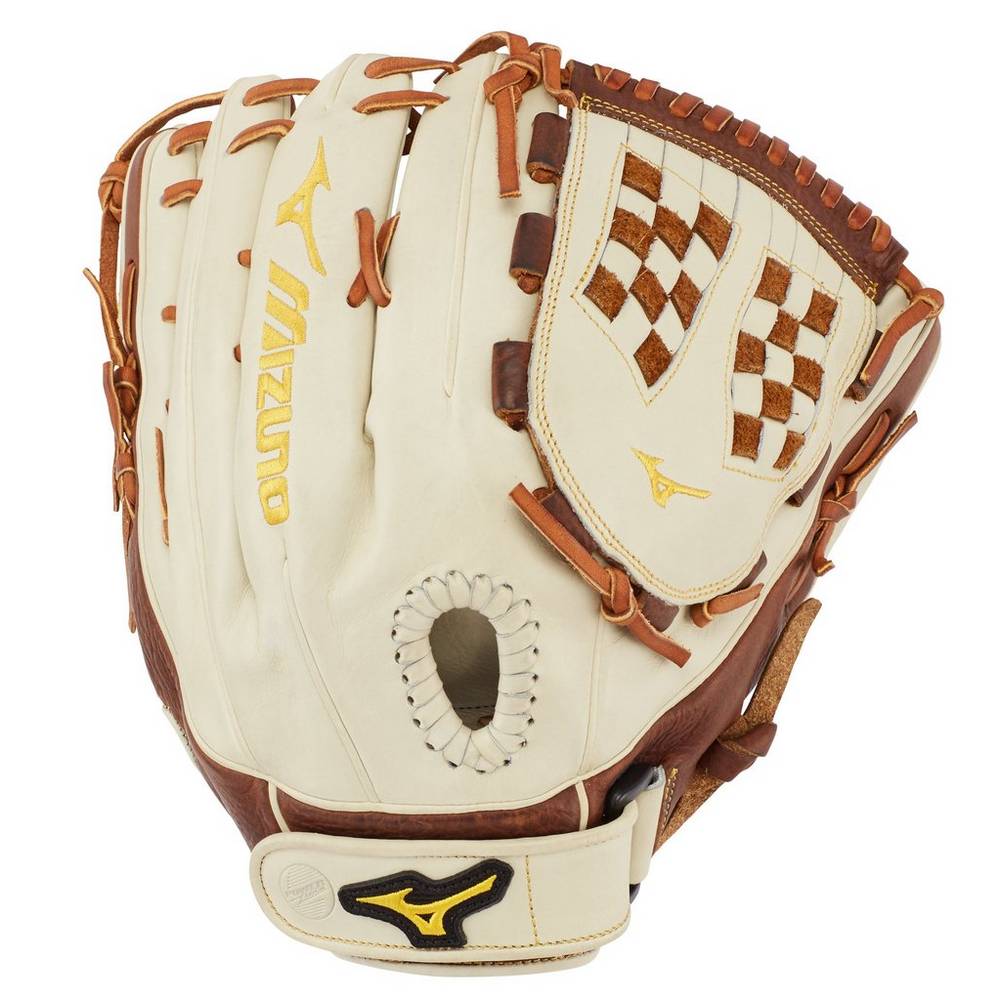 Guantes Mizuno Classic Series Fastpitch 12.5" Mujer Plateadas/Marrones España IXZW-80536